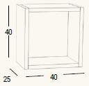 esquema Cubo Coral 40cm