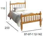 esquema Cama Pino Torneada