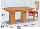 esquema Mesa Rectangular 2 Columnas