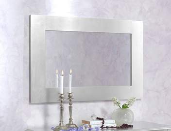 Espejo Plata LD E-96 - Espejo rectangular, con marco lacado en color plata brillo