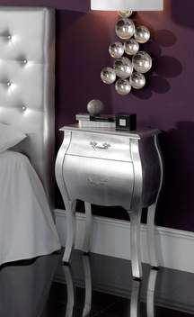 Mesita Noche LD M-93 Plata - imagen 1
