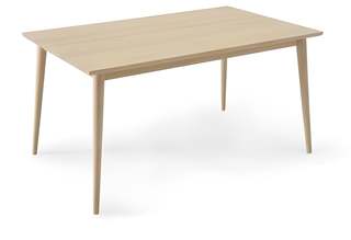 Mesa Fija Nórdica - Mesa de comedor cuadrada o rectangular, con patas cónicas. Fabricada de madera de pino maciza en varios colores.