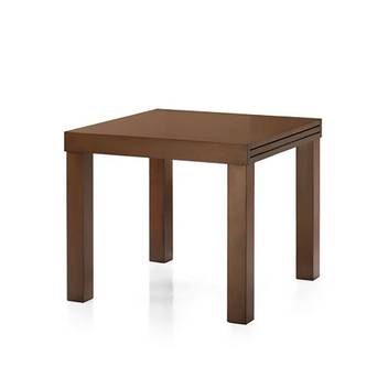 Mesa Nova Libro - Mesa estirable de comedor cuadrada (de 90 cm) o rectangular (de 120 cm), de madera de pino maciza. Disponible en varios colores.