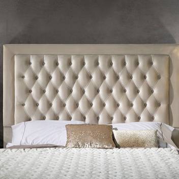 Cabezal LD Viena - Cabezal para cama de matrimonio tapizado en polipiel, tela o terciopelo. Disponible en varios tamaños y colores.