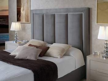 Cabezal LD Mónica - Cabecero tapizado en polipiel, tela o terciopelo, para cama de 150, 160 o 180 cm. Disponible en varios colores.