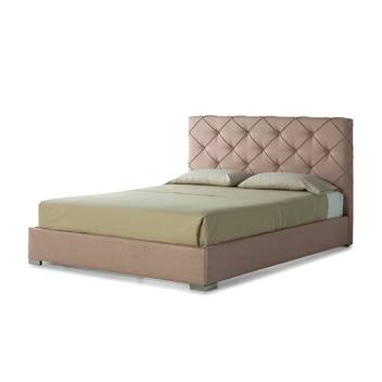 Cama Fija LD Oporto - Cama con bañera fija tapizada en polipiel, tela o terciopelo. Disponible en varios tamaños y colores.