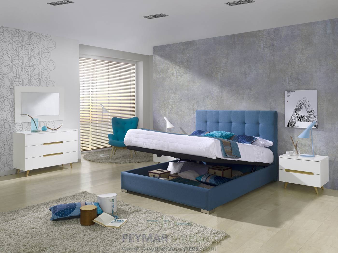 Cama Abatible LD Belén - Cama con canapé abatible tapizada en polipiel, tela o terciopelo,  disponible en varios tamaños y colores.