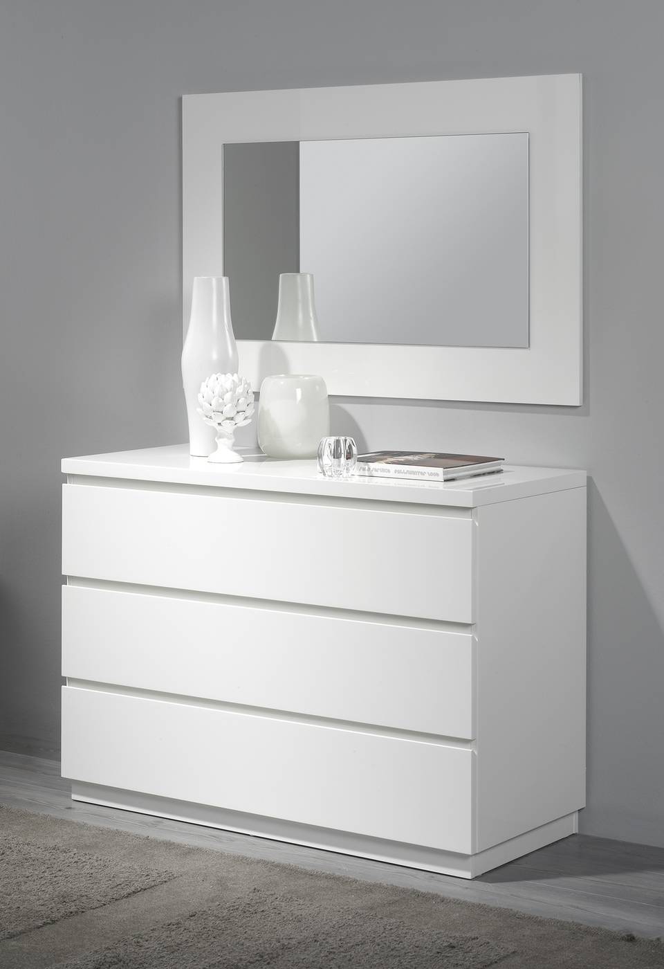 Espejo Blanco LD E-77 · Dormitorios Moderno