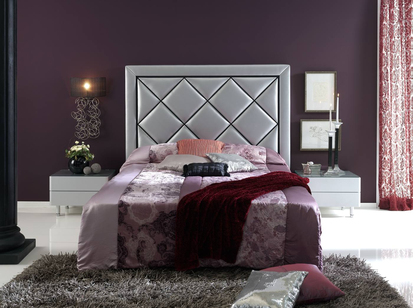 Cabezal LD Tamara - Cabecero tapizado en polipiel para cama de 150 cm, disponible en varios colores.