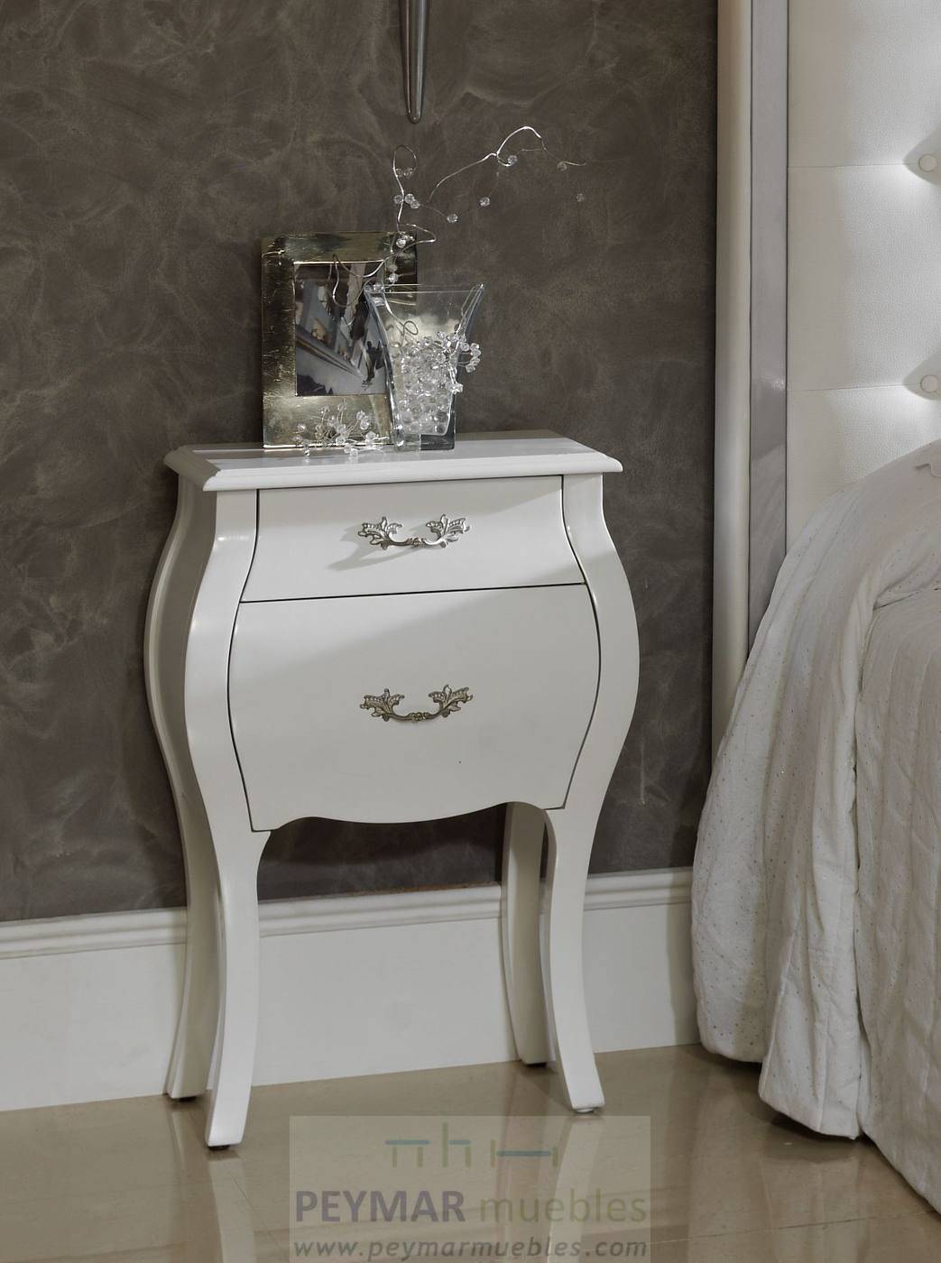 Mesita Noche LD M-93 Blanca « Dormitorios Diseño Online « Muebles