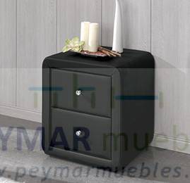 Apuesta prometedor bandera nacional Mesita Tapizada LD M-104 Negra · Dormitorios Tapizado