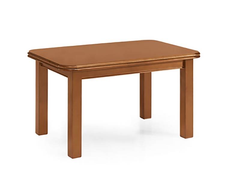 Mesa Patas Rectas Extensible - Mesa de comedor rectangular extensible, con patas rectas, fabricada de madera de pino maciza. Disponible en varios colores.