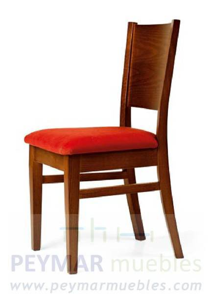 Silla de comedor de madera de pino maciza