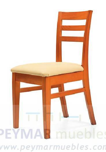 Silla de comedor en madera de pino maciza