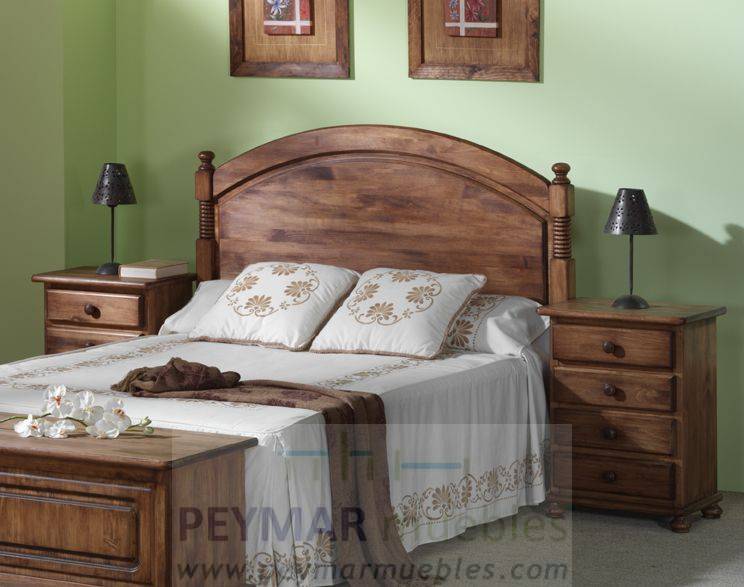 Cabecero Pino Venecia - Cabezal de cama, fabricado de madera de pino maciza