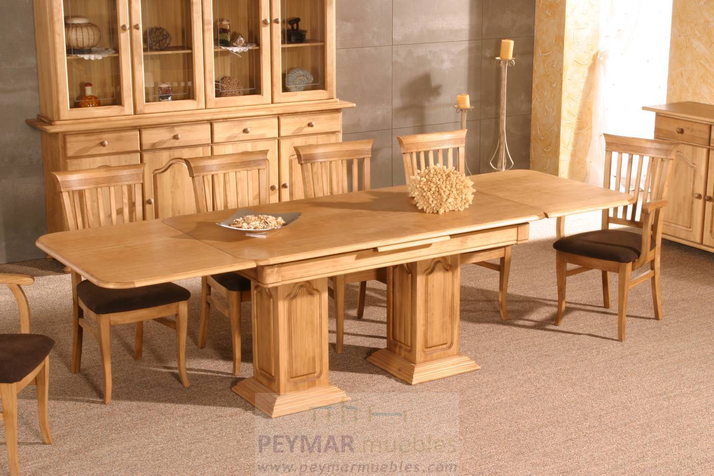Silla Pino M-99 - Silla de comedor M-99, de madera de pino maciza con asiento de madera o tapizado