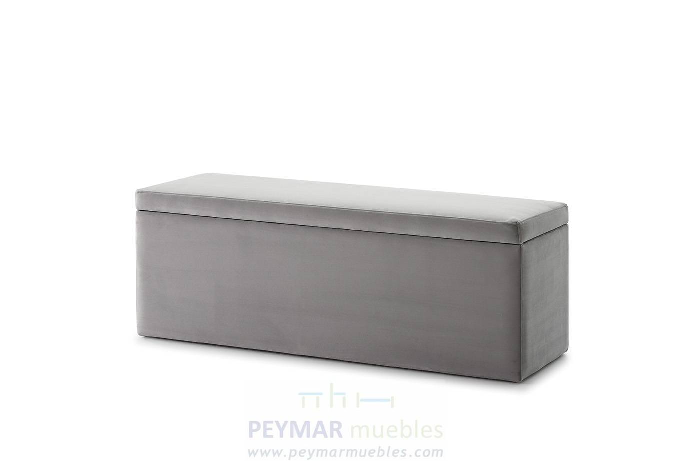 Baúl tapizado LD B-23 - Baúl tapizado en polipiel, tela o terciopelo en varios colores
