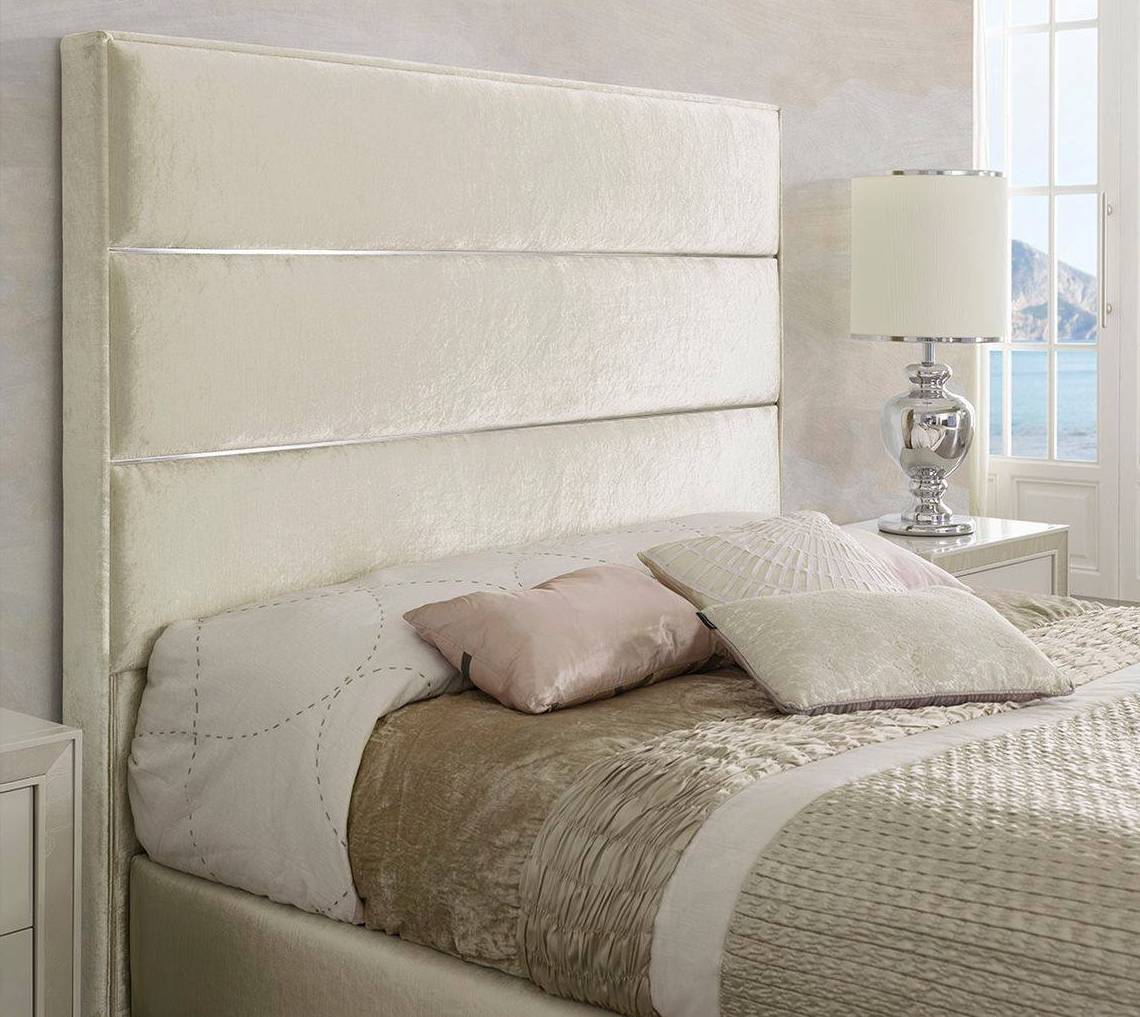 Cabezal LD Claudia - Cabecero para cama de matrimonio tapizado en polipiel, tela o terciopelo. Disponible en varios tamaños y colores.