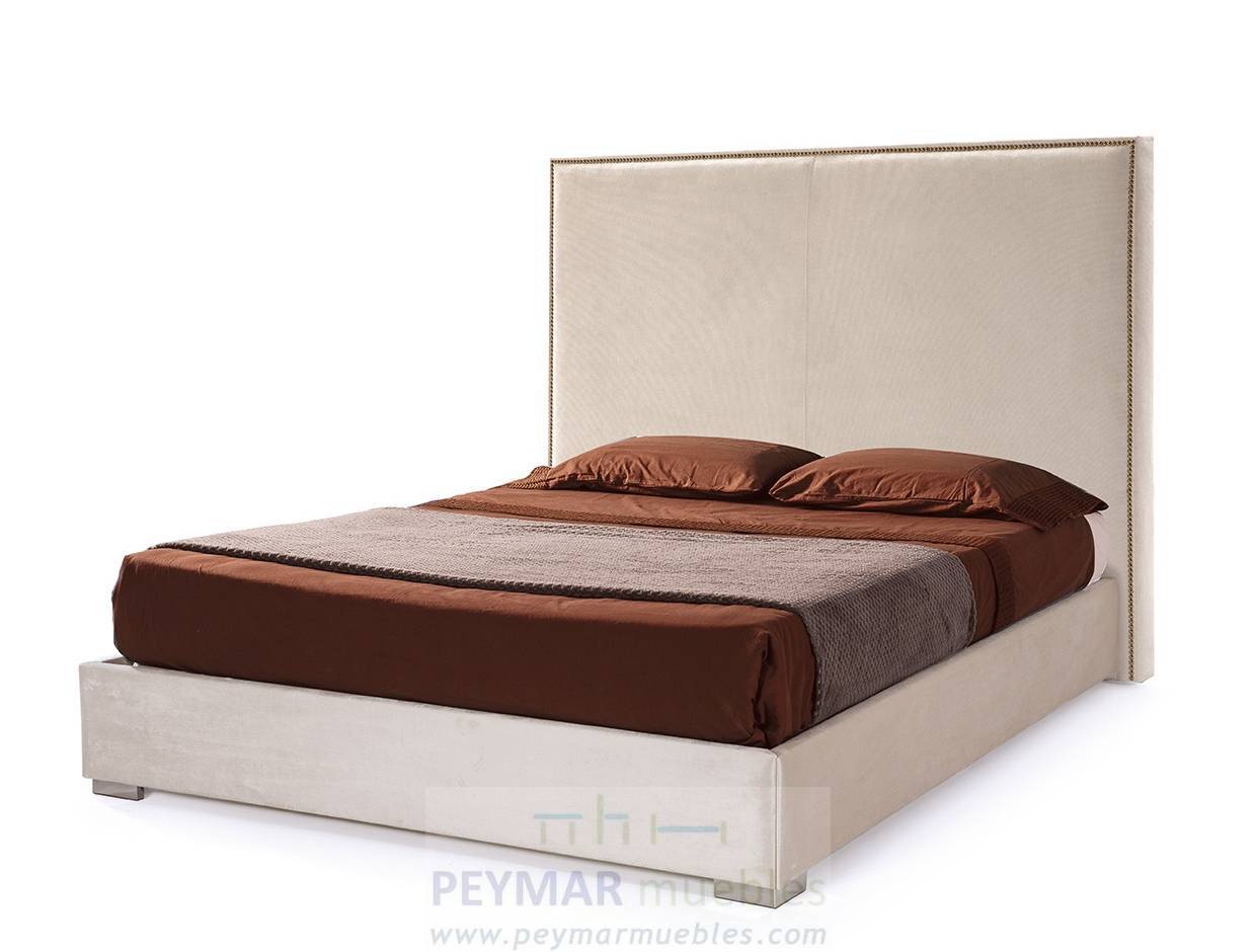 Cama Abatible LD Cristina - Cama de matrimonio con canapé abatible tapizada en polipiel, tela o terciopelo. Disponible en varios tamaños y colores.