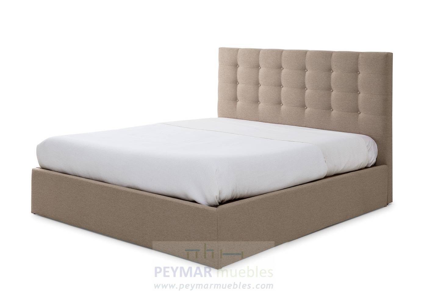 Cama Abatible LD Eva - Cama con canapé abatible tapizada en polipiel, tela o terciopelo. Disponible en varios tamaños y colores.