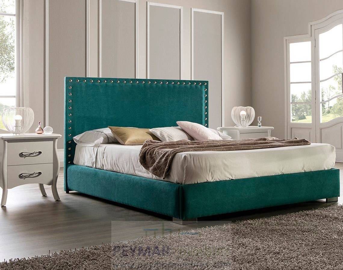 Cama Fija LD Manhattan - Cama con bañera fija tapizada en polipiel, tela o terciopelo. Disponible en varios tamaños y colores.