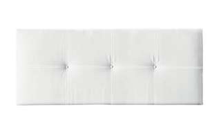 Cabezal Bajo Polipiel Blanco - Cabezal cama matrimonio, tapizado de polipiel color blanco