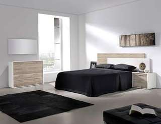 Dorm. URBAN Bl/Cambrian-Blanco - Dormitorio de matrimonio color blanco o cambrian combinado