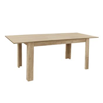 Mesa Comedor Extensible Cambrian - Mesa de comedor extensible de 140 cm a 190 cm, color roble cambrian