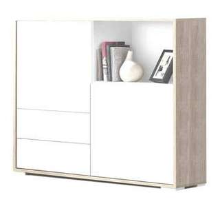 Vajillero 2 puertas + 2 cajones - Vajilero de 2 puertas, 2 cajones y 1 hueco color Cambrian con puertas y cajones en blanco. Opciones de patas