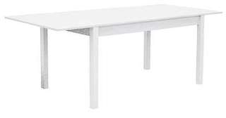 Mesa Comedor Extensible Blanca - Mesa de comedor extensible de 140 cm a 200 cm, color blanco