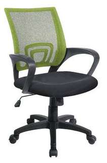 Silla Oficina Elev. R.Verde - Silla giratoria, con ruedas, elevable, con respaldo transpirable color verde