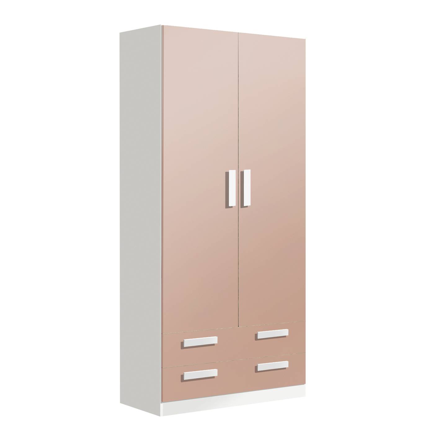 Armario Juvenil 2 Puertas 220 - Armario juvenil blanco o roble cambrian, de 220 cm de  alto, con dos puertas y dos cajones varios colores disponibles a elegir