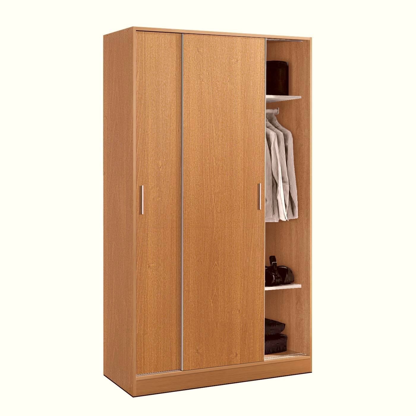 Armario Puerta Corredera 218x122 - Armario 2 puertas correderas varios colores a elegir y cajonera 3 cajones opcional. 218cm (alto) x 122cm (ancho)