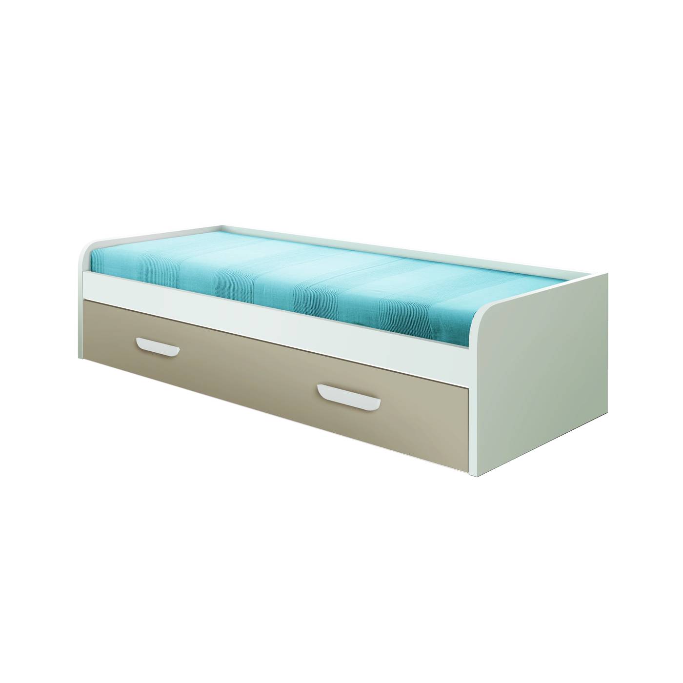 Cama Contenedor Juvenil XA - Cama juvenil de 90 cm. con contenedor inferior de arrastre