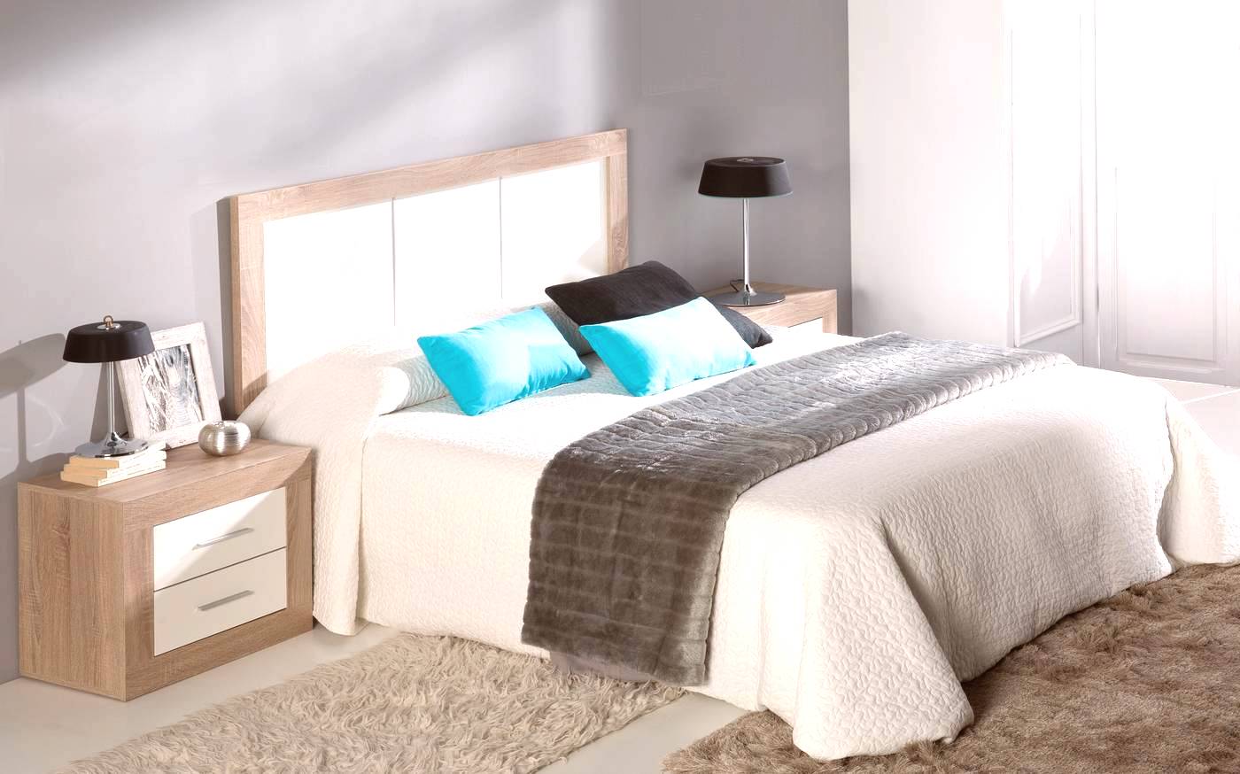 Mesita Sena 2 Caj. Blanco - Mesita de 2 cajones con guías metálicas, de color blanco o roble danés combinado con blanco