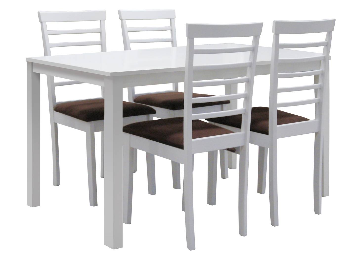 Mesa de comedor fija, color blanca