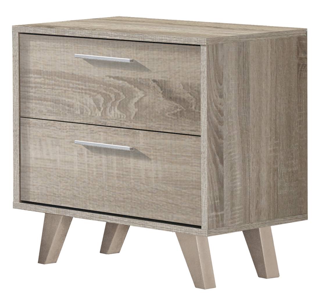 Mesita 2 Caj. Blan/Cambr-Blanco - Mesita blanca o cambrian de 2 cajones combinado con color cambrian o blanco, dos anchos de 43 o 53 cms