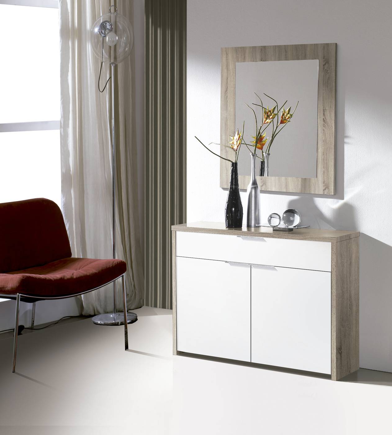 Mueble Recibidor Cambrian y Espejos 