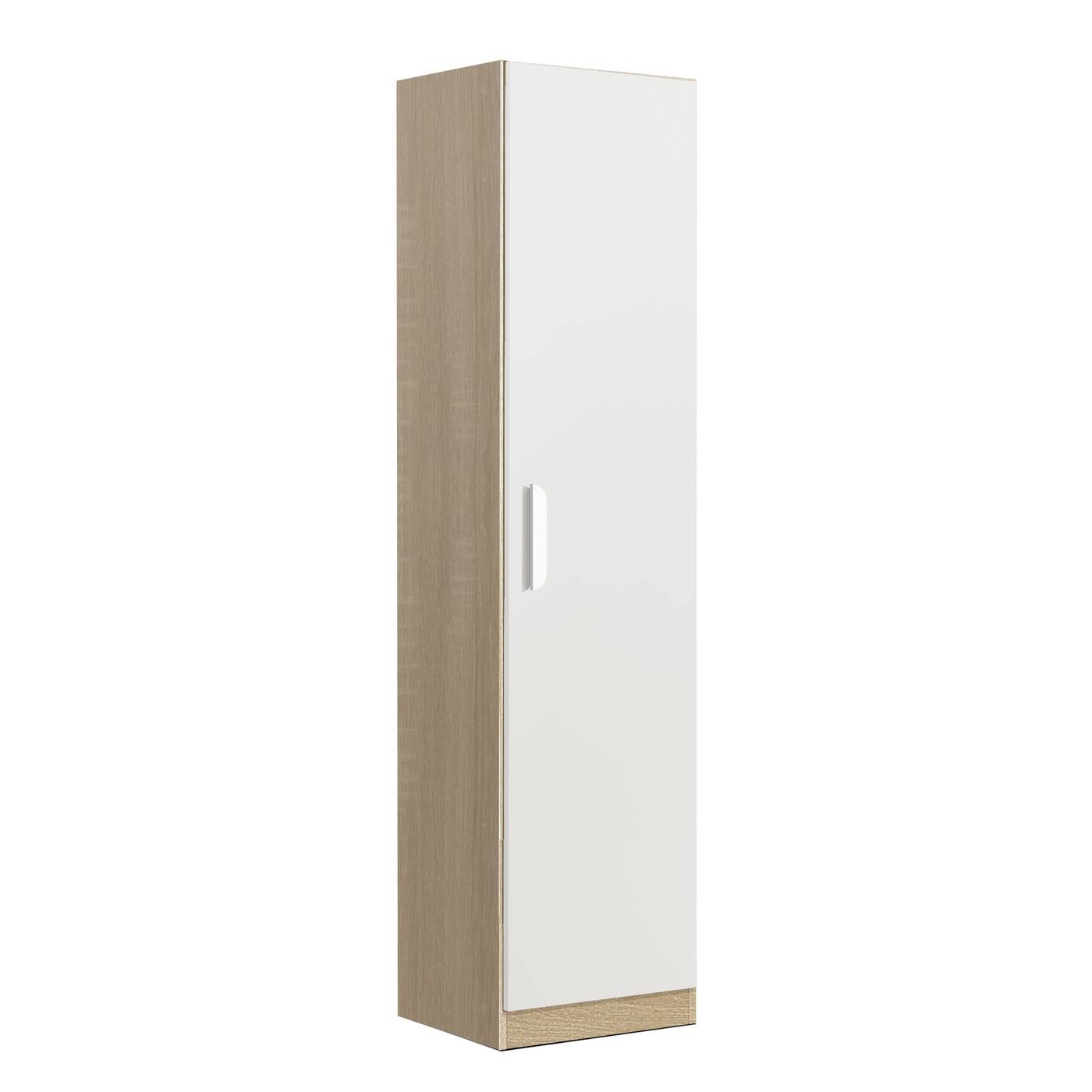 Estantería Puerta 220-51 Profund - Armario estantería juvenil TP blanco o roble cambrian, de 220x52x51 cm, con una puerta varios colores disponibles a elegir