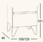 Patas Metal Curva