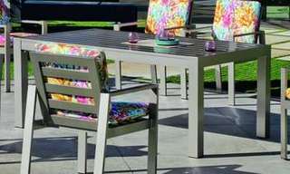 Set mesa ▯180 + 6 sillones de aluminio [Camelia] de Hevea - imagen 2