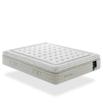 Colchón Cotton Latex de Ecus - Colchón con soporte de muelle ensacada y topper látex, Sostenibilidad, Elegancia y Confort en tu Dormitorio.