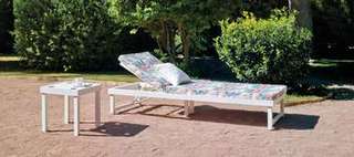Cama/tumbona con ruedas de aluminio [Nilo] de Hevea - imagen 2