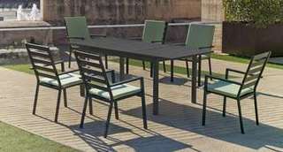 Mesa extensible ▯220 de aluminio [Palma] de Hevea - imagen 6