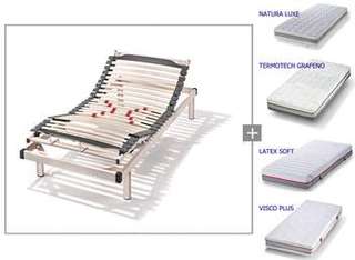 Pack Articulado Oferta Kronos-M de Hukla - Pack compuesto de somier Kronos-M de Hukla y colchón a elegir (Natura Luxe, Termotech Grafeno, Látex Soft ó Visco Plus)