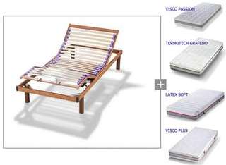 Pack Articulado Oferta Zafiro-M de Hukla - Pack compuesto de somier Zafiro-M de Hukla y colchón a elegir (Termotech Grafeno, Látex Soft, Visco Plus ó Visco Passion)