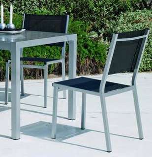 Silla apilable de aluminio y textilen [Sion] de Hevea - imagen 2