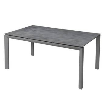 Mesa Greggia de Grosfillex - Mesa rectangular con tablero compact HPL y estructura de aluminio. Disponible en dos medidas.