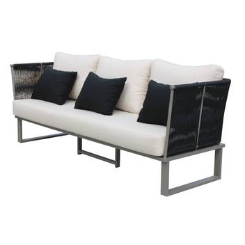 Sofá 3p aluminio-cuerda + sillones + mesa [Alis] de Hevea - imagen 3