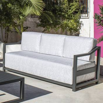 Set aluminio: sofá 3p + sillones + mesa [Arouva] de Hevea - imagen 3